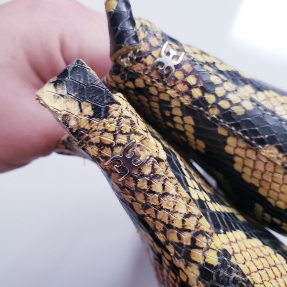 Sam Edelmen Yellow Snake Print Booties - Picture 5 of 8